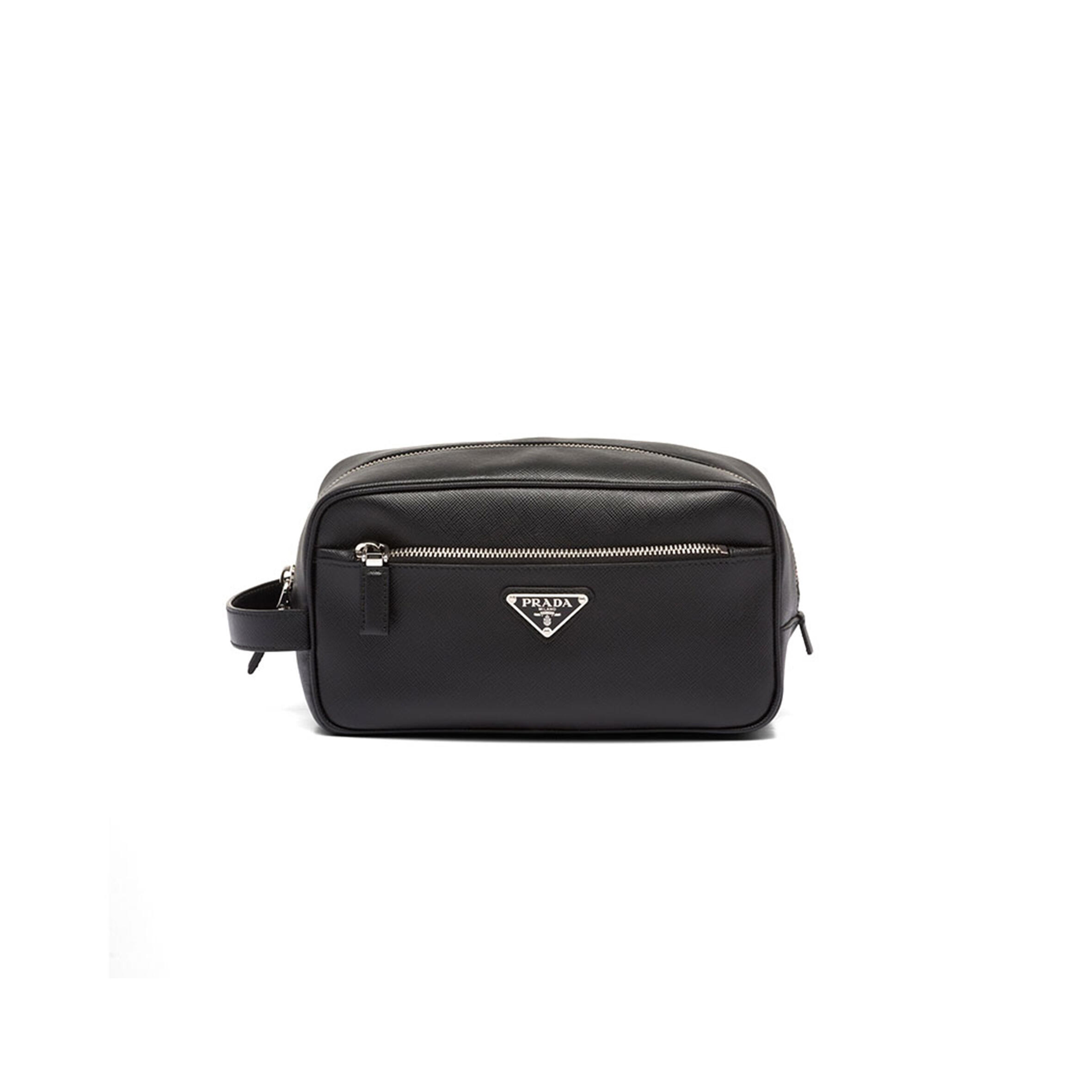 PRADA SAFFIANO LEATHER TRAVEL POUCH 2NA819 (22*12.5*11cm) PRADA SAFFIANO LEATHER TRAVEL POUCH 2NA819 (22*12.5*11cm)